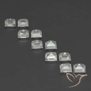 Shop natural 4.09ct Blanc chaud Topaze gems, Carré, from Brésil at GemSelect. In stock, global shipping!