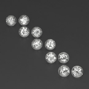 Achetez naturel ct blanc topaze gems, coupe roude, en provenance brésil chez gemselect. en stock, livraison internationale!