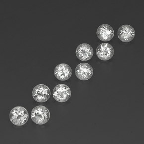 Achetez naturel ct blanc topaze gems, coupe roude, en provenance brésil chez gemselect. en stock, livraison internationale!