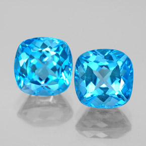 Achetez naturel ct bleue topaze gems, coupe coussin, en provenance brésil chez gemselect. en stock, livraison internationale!
