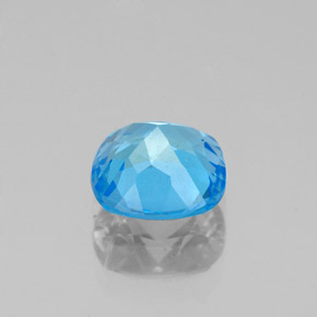 Topaze bleue naturelle coupe coussin, 1,42 ct, VS
