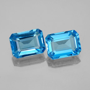 Achetez naturel 3,49ct bleue topaze gems, taille émeraude, en provenance brésil chez gemselect. en stock, livraison internationale!