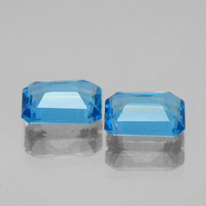Achetez naturel 3,49ct bleue topaze gems, taille émeraude, en provenance brésil chez gemselect. en stock, livraison internationale!