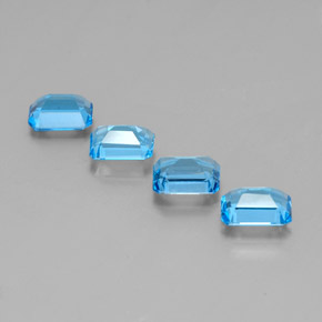 Achetez naturel ct bleue topaze gems, taille émeraude, en provenance brésil chez gemselect. en stock, livraison internationale!