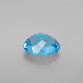 Topaze bleue naturelle coupe ovale, 4,79 ct, VVS-VS
