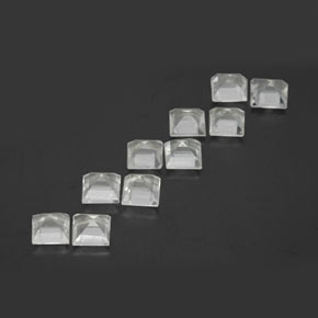 Achetez naturel 3,80ct blanc topaze gems, carré, en provenance brésil chez gemselect. en stock, livraison internationale!
