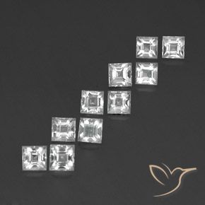Shop natural 4.36ct Blanc Topaze gems, Carré, from Brésil at GemSelect. In stock, global shipping!