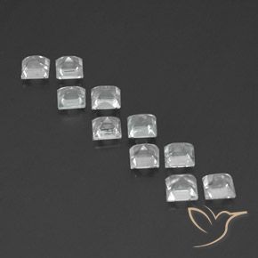 Shop natural 4.36ct Blanc Topaze gems, Carré, from Brésil at GemSelect. In stock, global shipping!