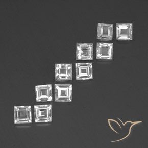 Shop natural 3.47ct Blanc Topaze gems, Carré, from Brésil at GemSelect. In stock, global shipping!