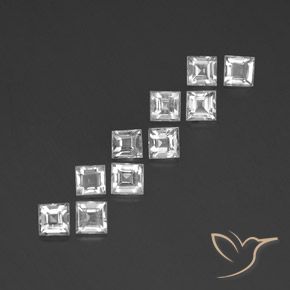Shop natural 3.35ct Blanc Topaze gems, Carré, from Brésil at GemSelect. In stock, global shipping!
