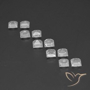 Shop natural 3.87ct Blanc clair Topaze gems, Carré, from Brésil at GemSelect. In stock, global shipping!
