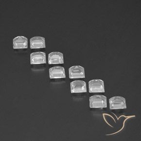 Shop natural 4.13ct Blanc clair Topaze gems, Carré, from Brésil at GemSelect. In stock, global shipping!