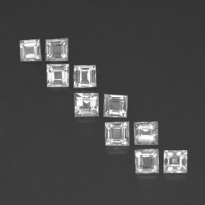 Achetez naturel 3,12ct blanc topaze gems, carré, en provenance brésil chez gemselect. en stock, livraison internationale!