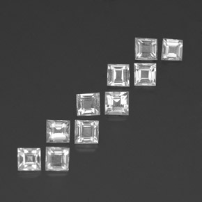 Achetez naturel 3,12ct blanc topaze gems, carré, en provenance brésil chez gemselect. en stock, livraison internationale!