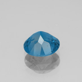 Topaze bleue naturelle coupe roude, 2,03 ct, VS