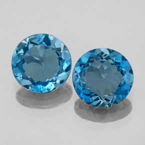 Achetez naturel ct bleue topaze gems, coupe roude, en provenance brésil chez gemselect. en stock, livraison internationale!