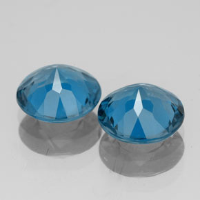 Achetez naturel ct bleue topaze gems, coupe roude, en provenance brésil chez gemselect. en stock, livraison internationale!