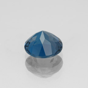 Topaze bleue naturelle coupe roude, 2,00 ct, VVS