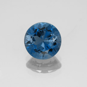 Topaze bleue naturelle coupe roude, 2,20 ct, SI