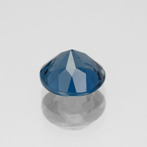Topaze bleue naturelle coupe roude, 2,20 ct, SI