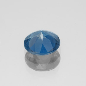 Topaze bleue naturelle coupe roude, 1,85 ct, VVS-VS