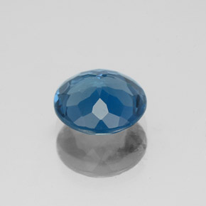 Topaze bleue naturelle coupe roude, 2,13 ct, VVS