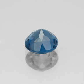 Topaze bleue naturelle coupe roude, 1,77 ct, VS