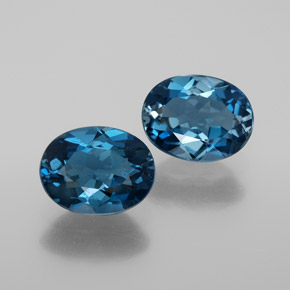 Achetez naturel ct bleue topaze gems, coupe ovale, en provenance brésil chez gemselect. en stock, livraison internationale!