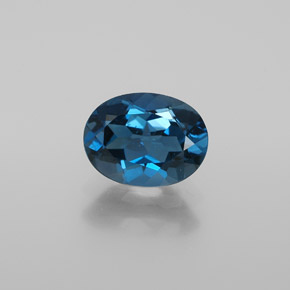 Topaze bleue naturelle coupe ovale, 1,88 ct, VS