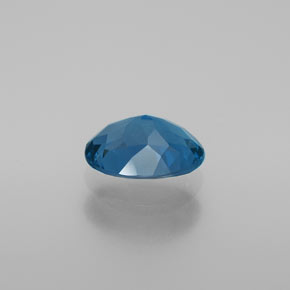 Topaze bleue naturelle coupe ovale, 2,02 ct, VVS