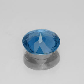 Topaze bleue naturelle coupe roude, 1,97 ct, VS