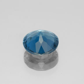 Topaze bleue naturelle coupe roude, 1,92 ct, VS-SI