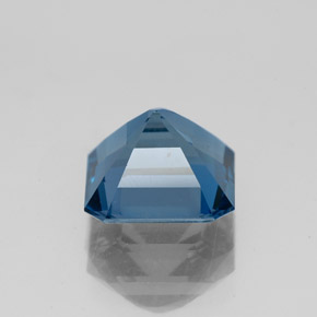 Topaze bleue naturelle taille émeraude, 2,86 ct, VS-SI