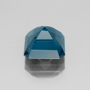 Topaze bleue naturelle taille émeraude, 3,18 ct, VS
