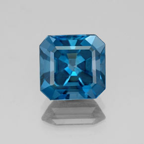 Topaze bleue naturelle taille émeraude, 2,85 ct, VS-SI