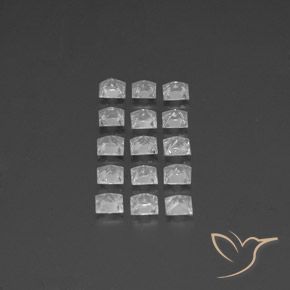 Shop natural 3.57ct Blanc clair Topaze gems, Carré, from Brésil at GemSelect. In stock, global shipping!