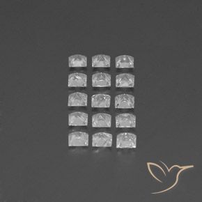 Shop natural 3.79ct Blanc Topaze gems, Carré, from Brésil at GemSelect. In stock, global shipping!