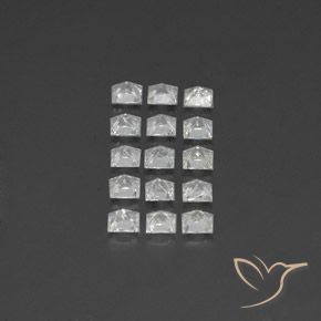 Shop natural 3.82ct Blanc Topaze gems, Carré, from Brésil at GemSelect. In stock, global shipping!