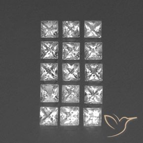 Shop natural 3.89ct Blanc clair Topaze gems, Carré, from Brésil at GemSelect. In stock, global shipping!