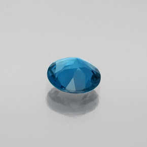 Topaze bleue naturelle coupe roude, 1,66 ct, VS