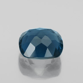 Topaze bleue naturelle coupe coussin, 3,66 ct, VVS