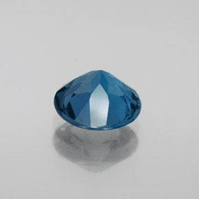 Topaze bleue naturelle coupe roude, 1,79 ct, VVS-VS