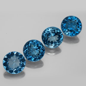 Achetez naturel ct bleue topaze gems, coupe roude, en provenance brésil chez gemselect. en stock, livraison internationale!