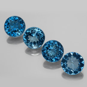 Achetez naturel ct bleue topaze gems, coupe roude, en provenance brésil chez gemselect. en stock, livraison internationale!