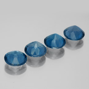 Achetez naturel ct bleue topaze gems, coupe roude, en provenance brésil chez gemselect. en stock, livraison internationale!