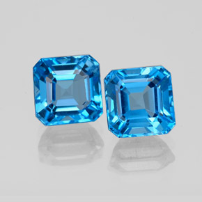 Achetez naturel ct bleue topaze gems, taille émeraude, en provenance brésil chez gemselect. en stock, livraison internationale!