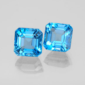 Achetez naturel ct bleue topaze gems, taille émeraude, en provenance brésil chez gemselect. en stock, livraison internationale!