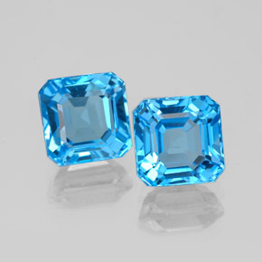 Achetez naturel ct bleue topaze gems, taille émeraude, en provenance brésil chez gemselect. en stock, livraison internationale!