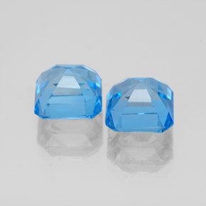 Achetez naturel ct bleue topaze gems, taille émeraude, en provenance brésil chez gemselect. en stock, livraison internationale!
