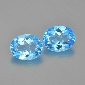 Achetez naturel 4,84ct bleue topaze gems, coupe ovale, en provenance brésil chez gemselect. en stock, livraison internationale!